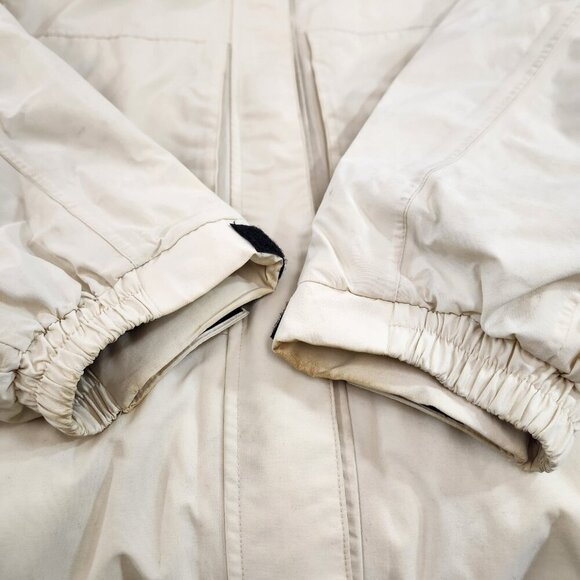 Eddie Bauer Lined Jacket Womens XL Beige Thinsulate Lite Loft 31" Length Used - Picture 5 of 10